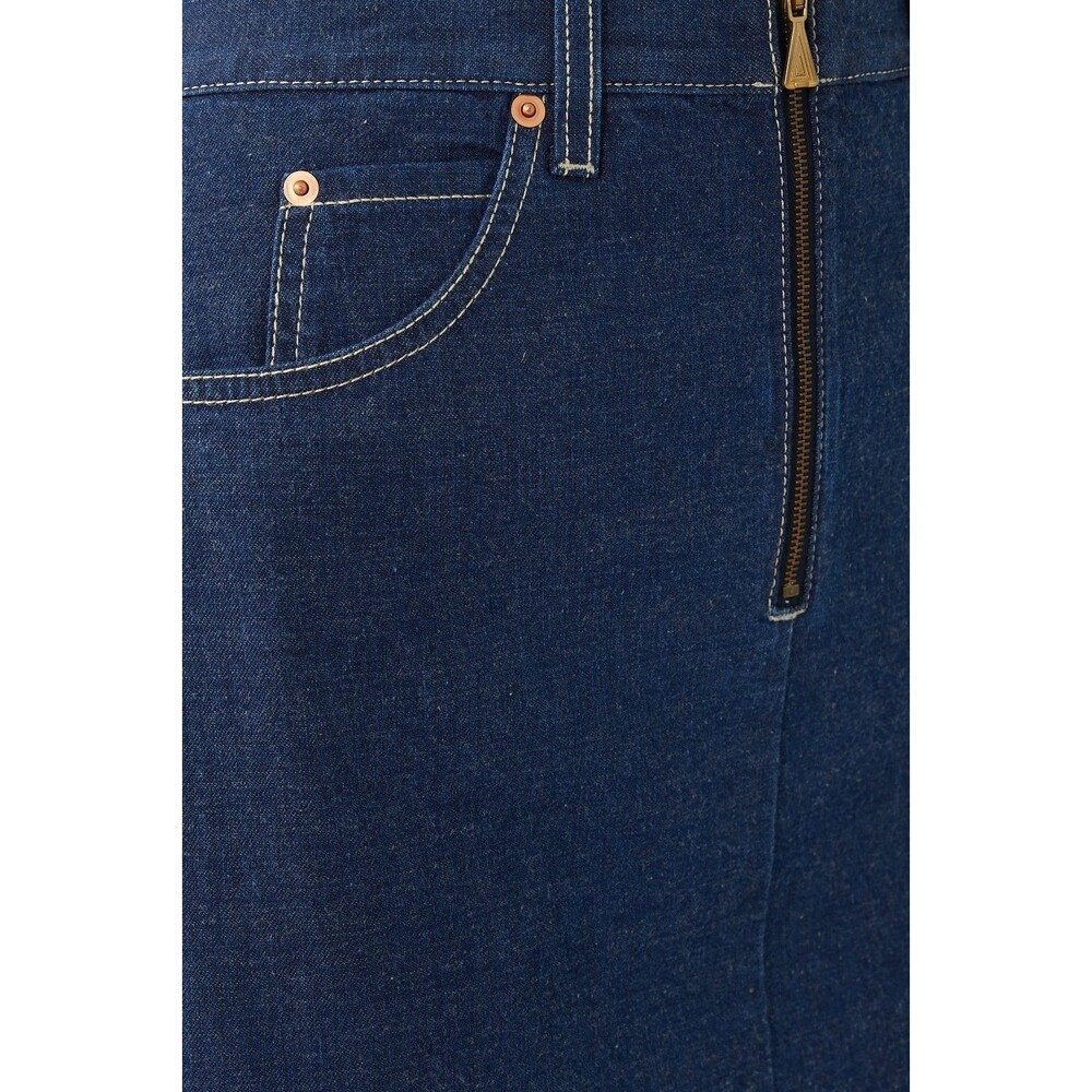 GUCCI Denim Midi Skirt, IT 36 (fits XXS to S), NWT - Picture 4 of 16